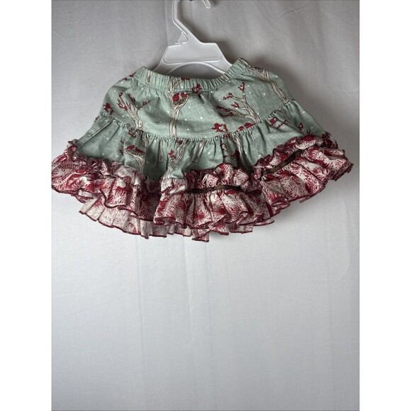 Long Sleeve Shirt And Matching Skirt Bird Print Size 12 M Preowned - Picture 5 of 16